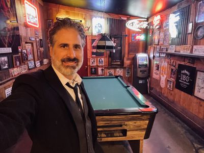Paul Sinacore, on set at The Cowboy Palace Saloon, 2022