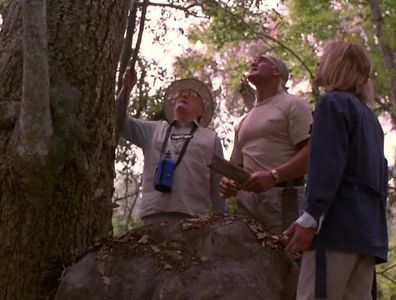 Hulk Hogan, Robert Vaughn, and Anya Hoffmann in McCinsey's Island (1998)