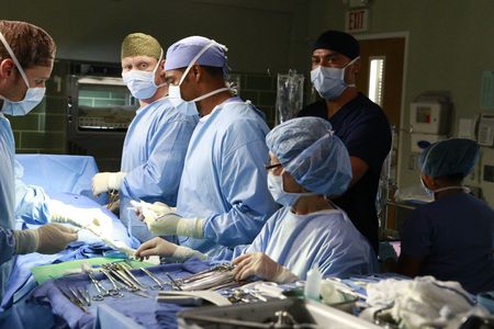 Justin Chambers, Jason George, Kevin McKidd, Jesse Williams, and Melissa Oliver in Grey's Anatomy (2005)