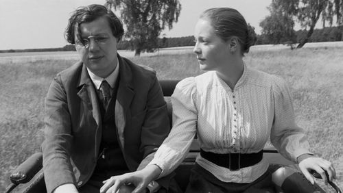 Leonie Benesch and Christian Friedel in The White Ribbon (2009)