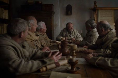 Jim Broadbent, Julian Firth, and Philip O'Sullivan in Game of Thrones (2011)