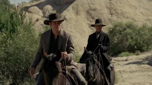 Ed Harris and James Marsden in Westworld (2016)