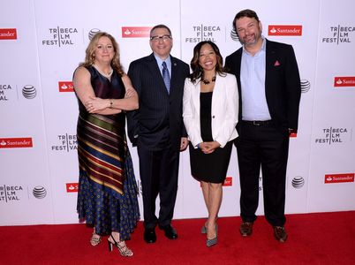 John M. Phillips at premier of The Armor of Light with Abby Disney, Reverend Rob Schenck and Lucy McBath