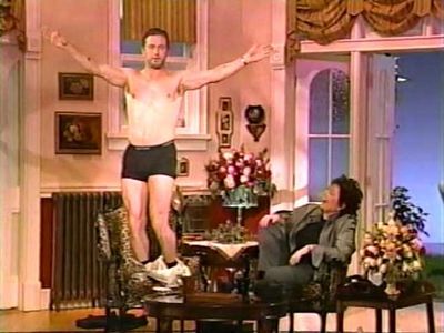 Stephen Baldwin and Roseanne Barr in The Roseanne Show (1997)