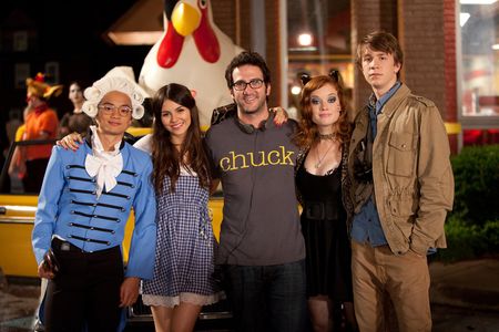 Josh Schwartz, Victoria Justice, Osric Chau, Thomas Mann, and Jane Levy in Fun Size (2012)