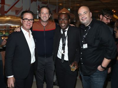 Johnathan Brownlee, Trevor Groth, Michael Rabehl, and James Faust at an event for IMDb at Toronto International Film Fes