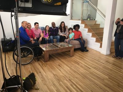 With TV family on set of Diversity: The Show