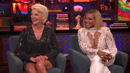 Phaedra Parks and Dorinda Medley in Watch What Happens Live with Andy Cohen (2009)