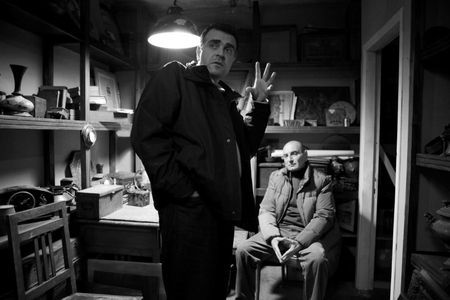Writer-director Eric Nazarian on the set of “Bolis” with actor Jacky Nercessian in Istanbul, 2010.