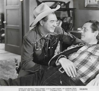 Johnny Mack Brown and James Ellison in Texas Lawmen (1951)