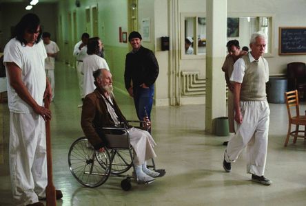 Jack Nicholson, Peter Brocco, Dwight Marfield, Will Sampson, and Delos V. Smith Jr. in One Flew Over the Cuckoo's Nest (