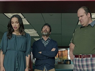Kenneth Choi, Mel Rodriguez, and Cleopatra Coleman in The Last Man on Earth (2015)