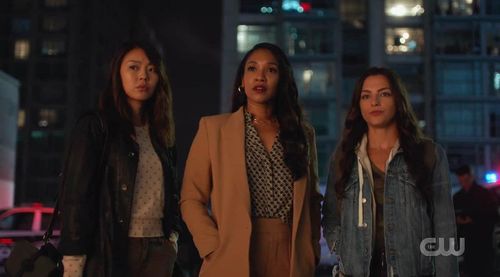 Candice Patton, Victoria Park, and Kayla Compton in The Flash (2014)