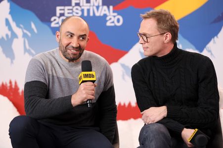 Paul Bettany and Peter Macdissi at an event for Uncle Frank (2020)