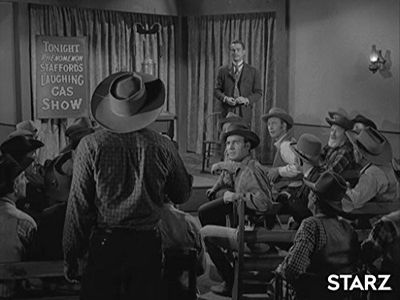 Dean Harens and Dennis Weaver in Gunsmoke (1955)