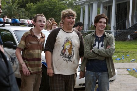 Drake Bell, Andrew Lewis Caldwell, and Kevin Covais in College (2008)