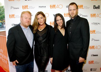 Paige Dylan, Adam Salky, Mike Harrop, and Amy Koppelman at an event for I Smile Back (2015)