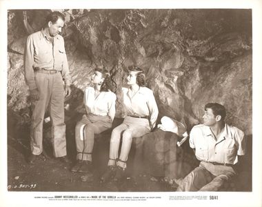 Suzanne Dalbert, Trudy Marshall, Onslow Stevens, and Johnny Weissmuller in Mark of the Gorilla (1950)