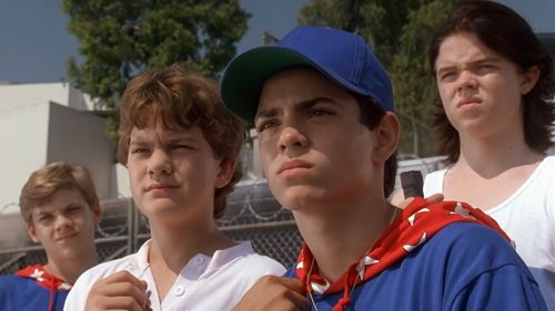 Joshua Jackson, Vincent LaRusso, Elden Henson, and Mike Vitar in D2: The Mighty Ducks (1994)