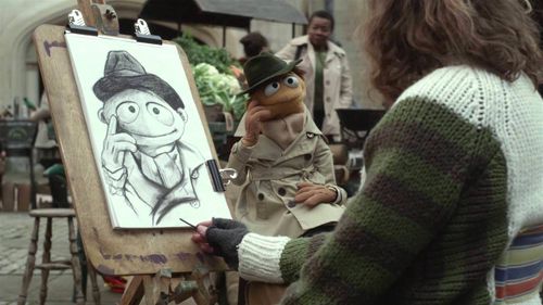 Peter Linz, Elisa Gabrielli, and Philip Craik in Muppets Most Wanted (2014)