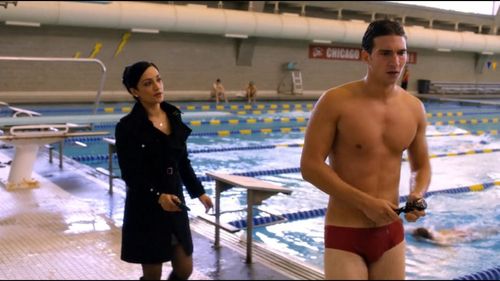 Archie Panjabi and Jake Silbermann in The Good Wife (2009)