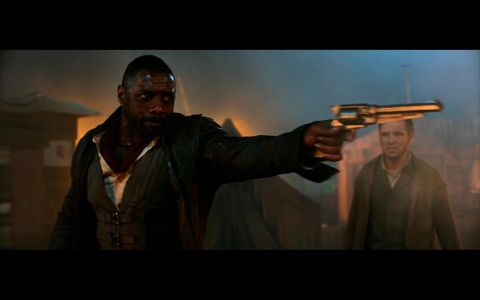 Idris Elba and Christiaan Schoombie in The Dark Tower (2017)