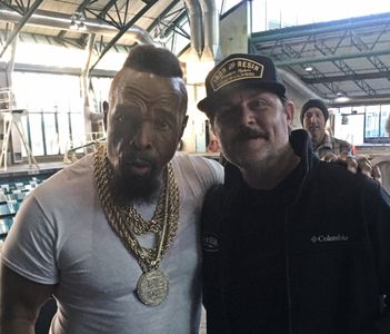 Johnny on Set with Mr. T