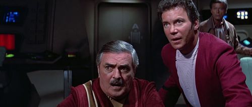 William Shatner, James Doohan, and DeForest Kelley in Star Trek III: The Search for Spock (1984)