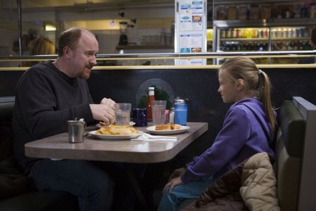 Louis C.K. and Hadley Delany in Louie (2010)