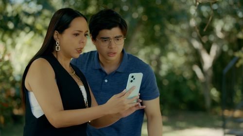 Alma Concepcion and Paul Salas in The Write One (2023)