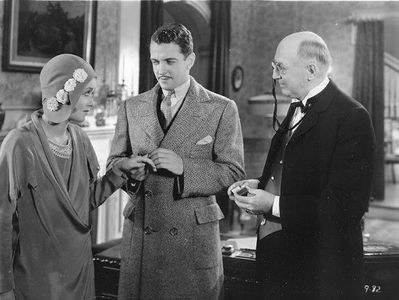 Constance Bennett, Richard Carle, and Kenneth MacKenna in Sin Takes a Holiday (1930)