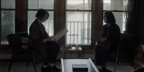 Still of Debbie Campbell and Lizzy Caplan in Castle Rock and Clean