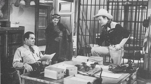 Roy Rogers, Ona Munson, and Onslow Stevens in Idaho (1943)