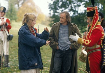 Simon Callow, Emma Fielding, and Stuart St Paul in The Scarlet Tunic (1998)