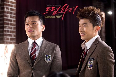 J.Y. Park and Jin-woon Jung in Dream High (2011)