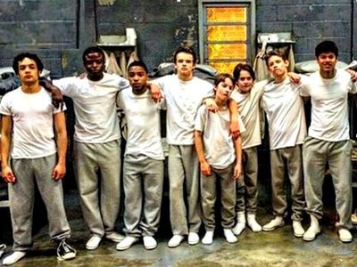 Game of Silence - the inmates of Quitman. Ian Gregg at far left, with Myles Grier, McCarrie McCausland, Curran Walters, 
