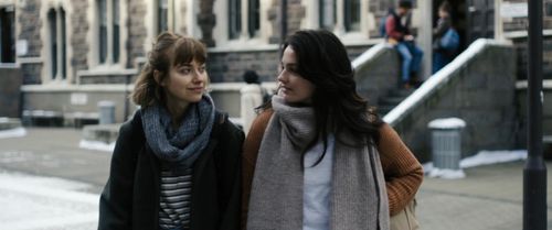 Lily Donoghue and Imogen POOTS in Black Christmas