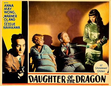 Frances Dade, Bramwell Fletcher, Sessue Hayakawa, and Anna May Wong in Daughter of the Dragon (1931)
