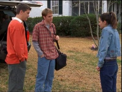 Katie Holmes, Joshua Jackson, and Rodney Scott in Dawson's Creek (1998)