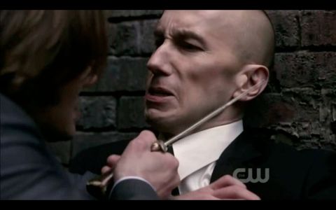 Colin Corrigan and Jared Padalecki in the TV series Supernatural, episode 