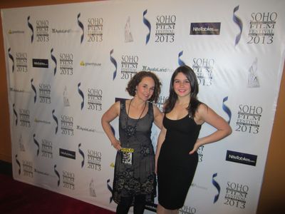 Diane Franklin (left) and Olivia DeLaurentis (right). SOHO Film Festival for the film My Better Half (2013).