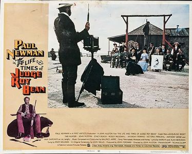 Paul Newman, Victoria Principal, and Howard Morton in The Life and Times of Judge Roy Bean (1972)