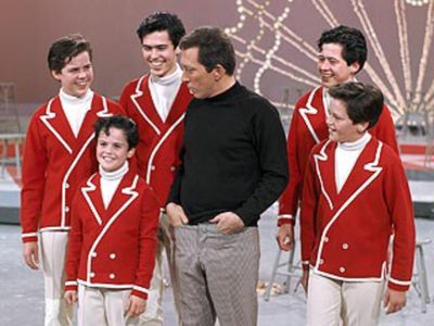 Donny Osmond, Alan Osmond, Jay Osmond, Merrill Osmond, Wayne Osmond, and Andy Williams in The Andy Williams Show (1962)