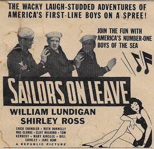 Chick Chandler, William Lundigan, and Cliff Nazarro in Sailors on Leave (1941)