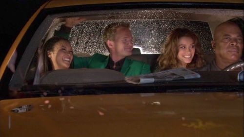 Neil Patrick Harris, Mieko Hillman, and Arielle Vandenberg in How I Met Your Mother (2005)