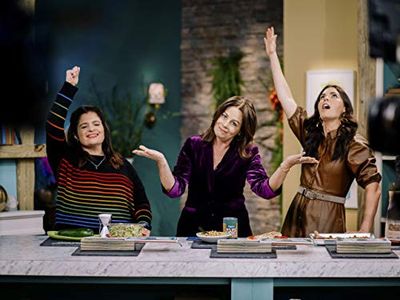 Katie Lee, Janice Lieberman, and Alex Guarnaschelli in The Kitchen: Price Crunch Challenge (2020)