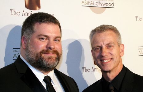 Dean DeBlois and Chris Sanders at an event for How to Train Your Dragon (2010)