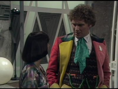 Colin Baker and Nicola Bryant in Doctor Who (1963)