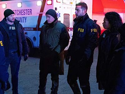 Julian McMahon, Keisha Castle-Hughes, Kellan Lutz, Roxy Sternberg, and Zeeko Zaki in FBI: Most Wanted: Reveille (2020)