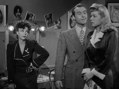Iris Adrian, Ralph Edwards, and Frances Langford in The Bamboo Blonde (1946)